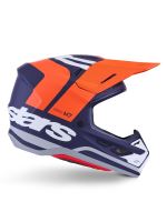 Přilba SUPERTECH S-M7 CORE, ALPINESTARS (oranžová/modrá/bílá/matná) 2027 (4)