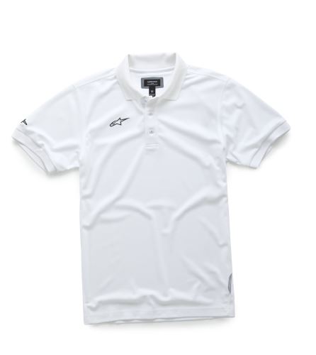 triko s límečkem VORTEX POLO krátký rukáv, ALPINESTARS - Itálie (bílé)