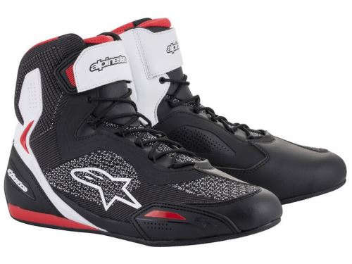Boty FASTER-3 RIDEKNIT, ALPINESTARS (černé/bílé/červené) 2027
