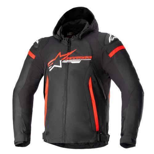 Bunda ZACA WATERPROOF, ALPINESTARS (černá/červená/bílá) 2024