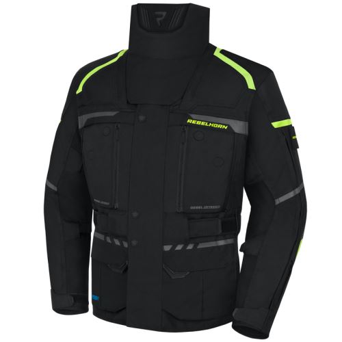 TEXTILNÍ BUNDA REBELHORN CUBBY IV BLACK/FLO YELLOW