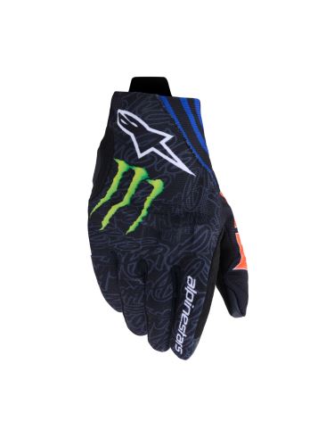 Rukavice REEF V2 FQ20 kolekce, ALPINESTARS (černá/červená fluo/modrá/zelená) 2027