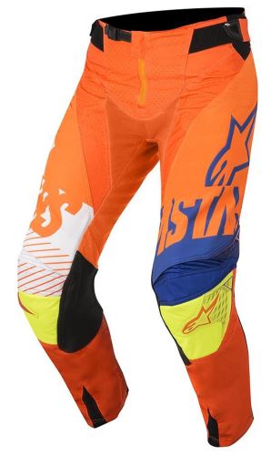 kalhoty Racer Screamer , ALPINESTARS - Itálie, dětské (oranžové fluo/modré/bílé/žluté fluo