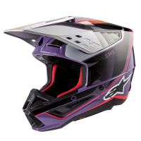 Přilba S-M5 SAIL, ALPINESTARS (fialová/černá/stříbrná) 2027 Přilba S-M5 SAIL, ALPINESTARS (fialová/černá/stříbrná) 2027