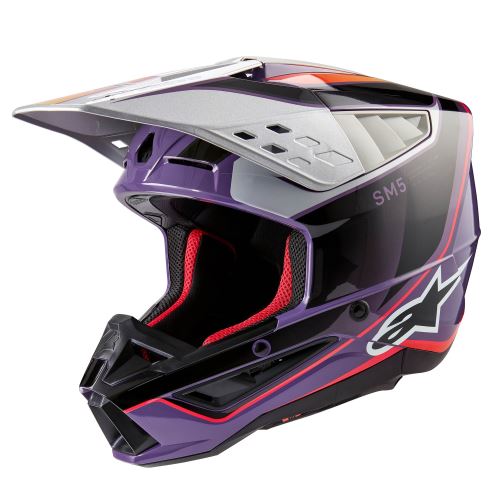 Přilba S-M5 SAIL, ALPINESTARS (fialová/černá/stříbrná) 2027