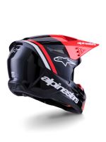 Přilba S-M3 RADIUM, ALPINESTARS (černá/červená fluo/bílá) 2027 (3)