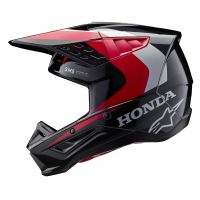 Přilba S-M5 HONDA kolekce, ALPINESTARS (černá/červená/šedá) 2027 (1)