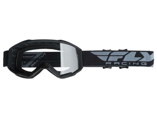 Brýle FOCUS, FLY RACING (černé, čiré plexi bez pinů)