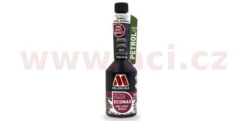 MILLERS OILS millers Premium Petrol Power EcoMax One Shot Boost, jednorázová aditivace benzínu 250 ml