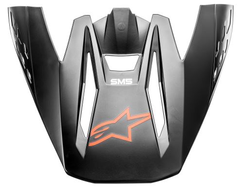 Kšilt pro přilby S-M5 COMPASS, ALPINESTARS (černá/oranžová fluo matná, verze ECE 22.05)