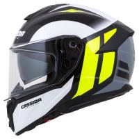 Přilba Integral GT 2.0 Ikon, CASSIDA (bílá/žlutá fluo/šedá/černá, balení vč. pinlock folie) (11)