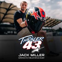 Přilba SUPERTECH R10 limitovaná edice JACK MILLER, ALPINESTARS (matný karbon/červená/modrá/žlutá/bílá) (7)