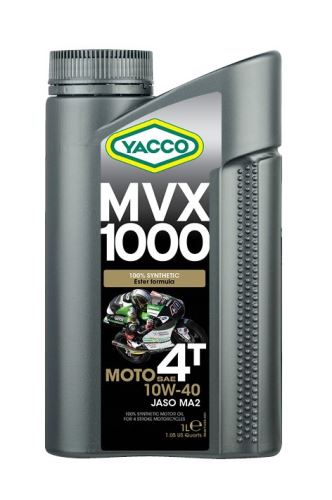 Motorový olej YACCO MVX 1000 4T 10W40, YACCO (4 l)