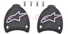 slidery paty pro boty SMX PLUS, ALPINESTARS - Itálie (černé/bílé, pár, pro vel. 36/38)