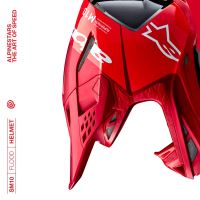 Přilba SUPERTECH S-M10 FLOOD, ALPINESTARS (červená fluo/červená matná) 2026 (7)