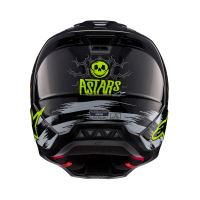 Přilba S-M5 RASH, ALPINESTARS (tmavě šedá/červená fluo) 2026 (2)