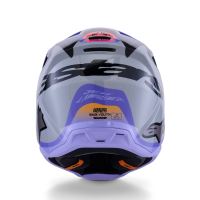 Přilba S-M3 edice JETT LAWRENCE, ALPINESTARS, dětská (šedá/fialová/černá) 2027 (2)