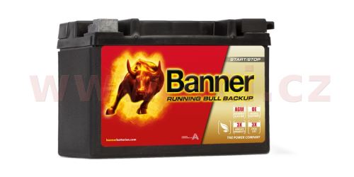 9Ah baterie, 120A, pravá BANNER Running Bull AGM BACKUP 150x88x106