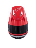 Přilba S-M3 RADIUM, ALPINESTARS (černá/červená fluo/bílá) 2027 (6)