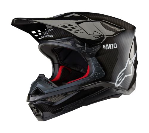 Přilba SUPERTECH S-M10 SOLID, ALPINESTARS (lesklý karbon) 2026