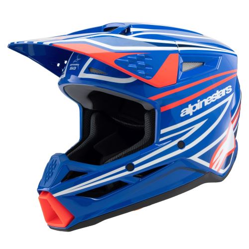 Přilba S-M3 WURX, ALPINESTARS, dětská (modrá/červená/bílá/černá) 2027