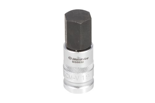 Nástavec na osy kol (6-ti hran, 19 mm) pro 1/2" ráčnu, BIKESERVICE