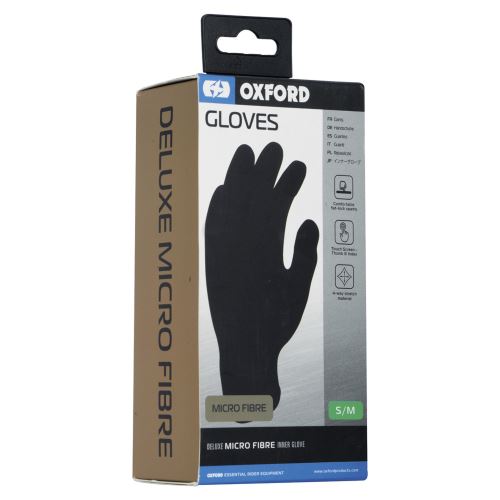Vložky do rukavic syntetické vlákno, OXFORD (černé)