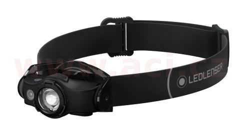 LED LENSER MH4 - outdoorová dobíjecí čelovka černo-černá, dosvit 180 m, záruka 7 let