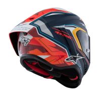 Přilba SUPERTECH R10 limitovaná edice PEDRO ACOSTA, ALPINESTARS (modrá/červená/bílá matná) (15)