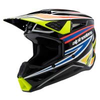 Přilba S-M3 WURX, ALPINESTARS, dětská (černá/žlutá fluo/modrá/červená) 2027 Přilba S-M3 WURX, ALPINESTARS, dětská (černá/žlutá fluo/modrá/červená) 2027