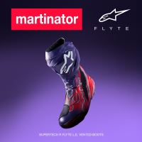 Boty SUPERTECH R VENTED FLYTE limitovaná edice JORGE MARTIN, ALPINESTARS (fialová/červená/černá) 2026 (7)