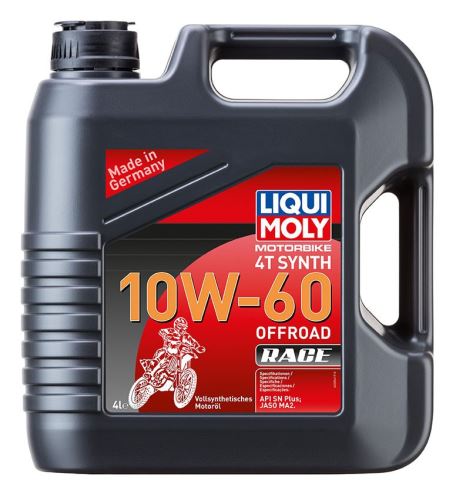 LIQUI MOLY Motorbike 4T Synth 10W60 Offroad Race, plně syntetický motorový olej 4 l
