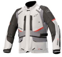Bunda ANDES DRYSTAR, TECH-AIR 5 kompatibilní, ALPINESTARS (světle šedá/tmavě šedá/černá/červená)