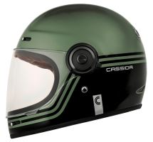 Přilba Fibre Super Hooligan, CASSIDA (černá/metalická zelená/šedá) (2)