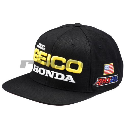 kšiltovka Podium Geico Honda, 100 - USA (černá, vel. UNI)