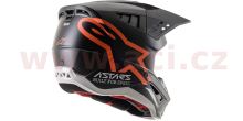Přilba S-M5 COMPASS, ALPINESTARS (matná černá/oranžová fluo) (3)