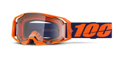 ARMATIC 100% brýle Neon Orange, čiré plexi
