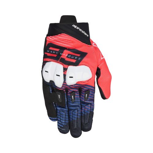 Rukavice SP X 1 MM93 kolekce, ALPINESTARS (červená fluo/modrá/černá/bílá) 2027