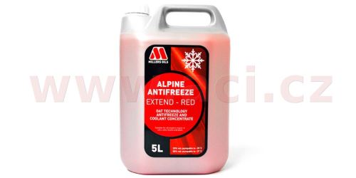 MILLERS OILS Alpine Antifreeze Extend - Red - nemrznoucí kapalina s prodlouženou životností s antikorozními účinky 5 l