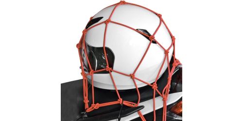 Pružná zavazadlová síť pro motocykly, OXFORD (30x30 cm, červená)