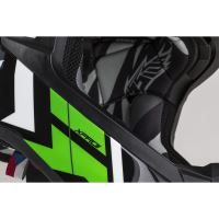 Přilba Cross Pro 2 Contra, CASSIDA (zelená perleť/černá/šedá/bílá) (10)