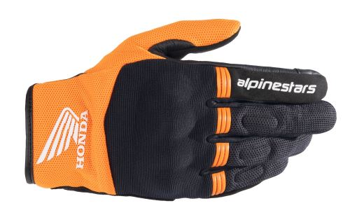 Rukavice COPPER HONDA kolekce, ALPINESTARS (černá/oranžová)