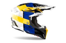Přilba AVIATOR 3 Monarch, AIROH (modrá/žlutá lesklá) 2026 (2)