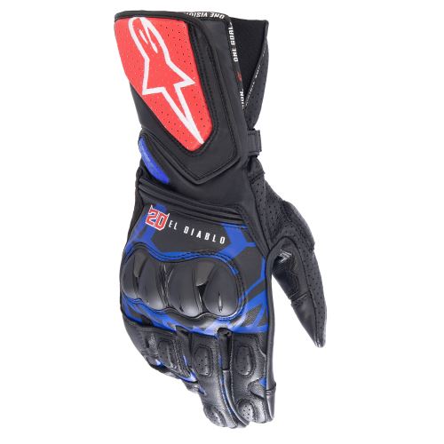 Rukavice SP-8 3 MONSTER FQ20 kolekce, ALPINESTARS (černá/červená/modrá/bílá) 2026