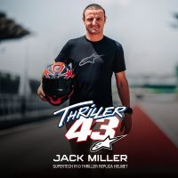 Přilba SUPERTECH R10 limitovaná edice JACK MILLER, ALPINESTARS (matný karbon/červená/modrá/žlutá/bílá) (5)