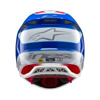 Přilba SUPERTECH S-M10 AEON, ALPINESTARS (červená fluo/modrá) (2)