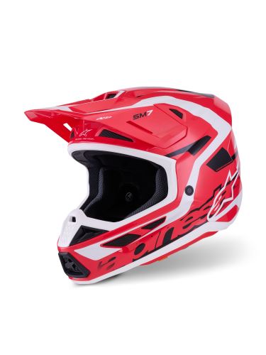 Přilba SUPERTECH S-M7 DEED, ALPINESTARS (červená/černá/bílá) 2027