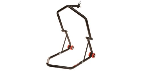 Stojan na motocykl přední (do brýlí) / zadní, Q-TECH (černý)