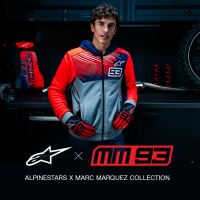 Bunda CHROME V2 SPORT HOODIE MM93 kolekce, ALPINESTARS (světle šedá/modrá/červená fluo) 2027 (3)