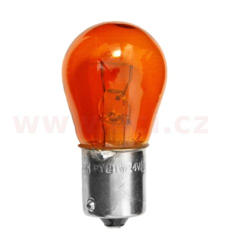 Žárovka 24V 21W (patice BAU15s) oranžová